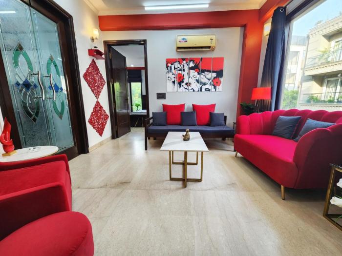 Air Purifier - Sun-lit 1BHK Suite with big kitchen 9