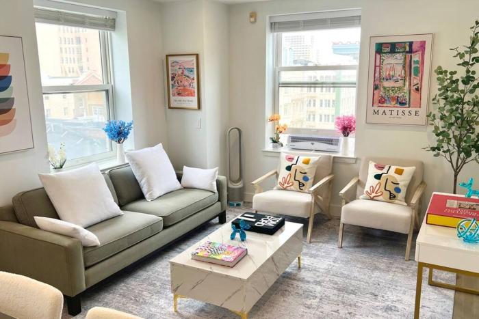 Modern 2BR king office, Nob Hill by UnionSq FiDi