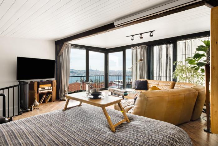 Panoramic Sea View Loft with Terrace BBQ