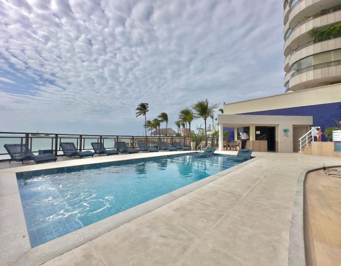 Apart-Hotel Iate Plaza, vista completa da Orla de Fortaleza