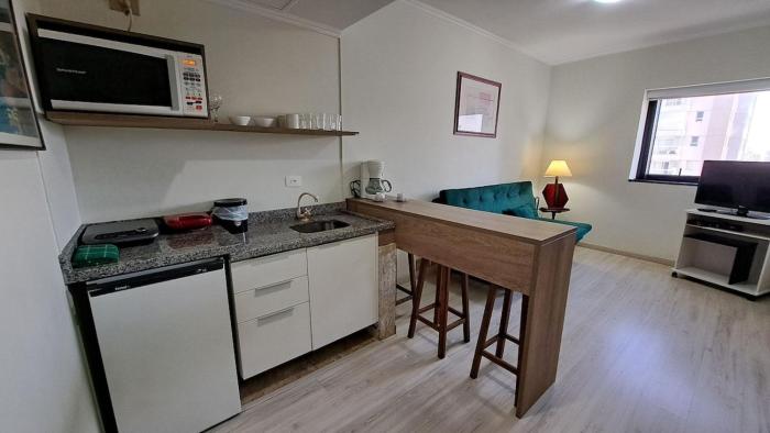 Flat com sofá-cama | Ótima localização- 3 Hóspedes