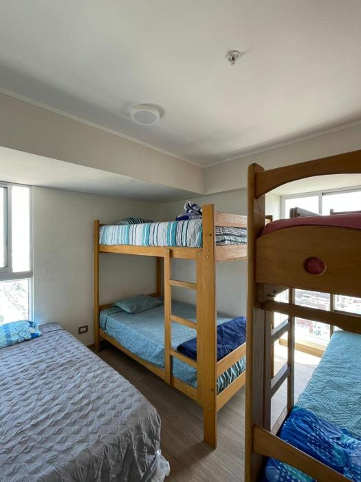 Dpto con 8 camas y vista al mar de 3 habitaciones