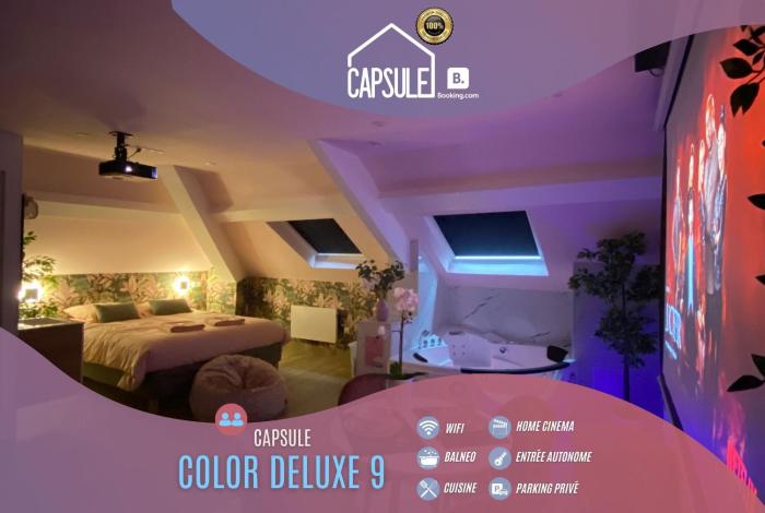 Capsule color deluxe Balnéo I écran home cinéma I console de jeux
