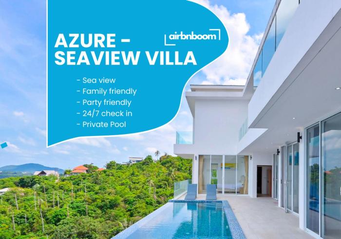 Azure Haven - Private Seaview Villa - 4BR - Near to Bo Phut Beach
