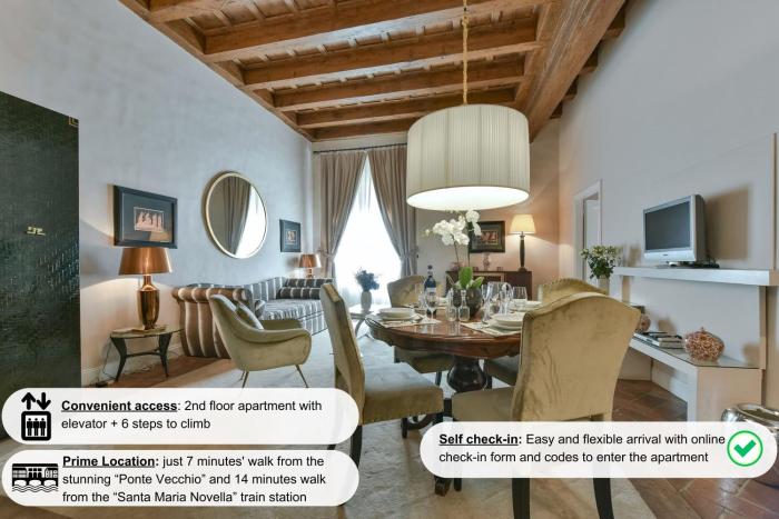 Boccaccio elegant apartment in Oltrarno