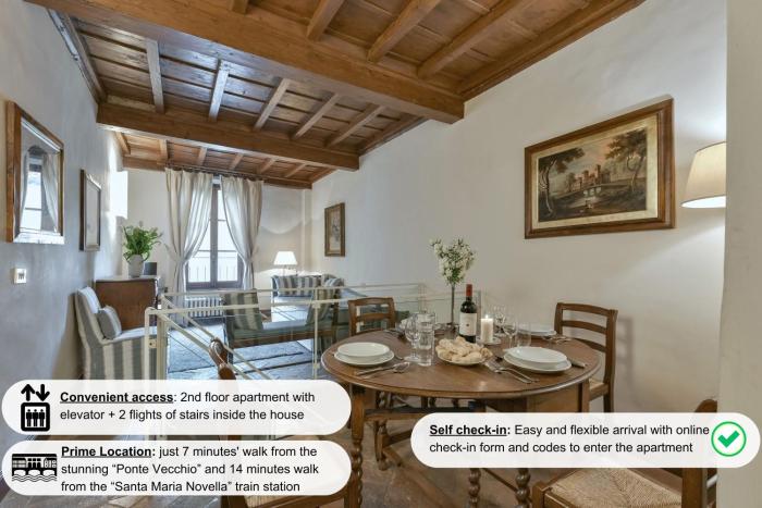 Tintoretto frescoed loft in the Oltrarno