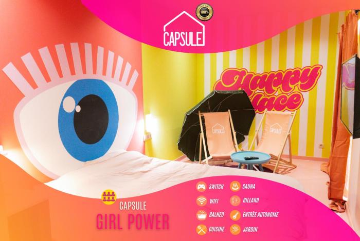 Capsule Girl Power SPA - balneo - Sauna - Karaoké - Billard - 2 chambres