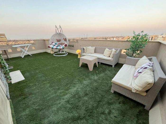 شقة فندقية أمام الرحاب مكيف بالكامل كمبوند اكاسيا