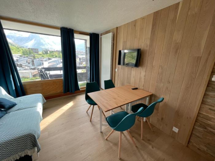 Studio rénové 2 adultes 2 enfants - Tignes Lavachet - Vue Montagne plein sud