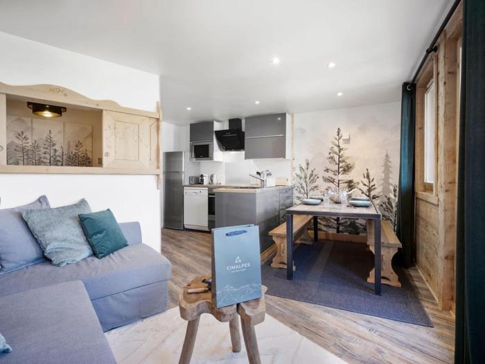 Appartement ski aux pieds avec balcon et animaux admis - FR-1-640-57