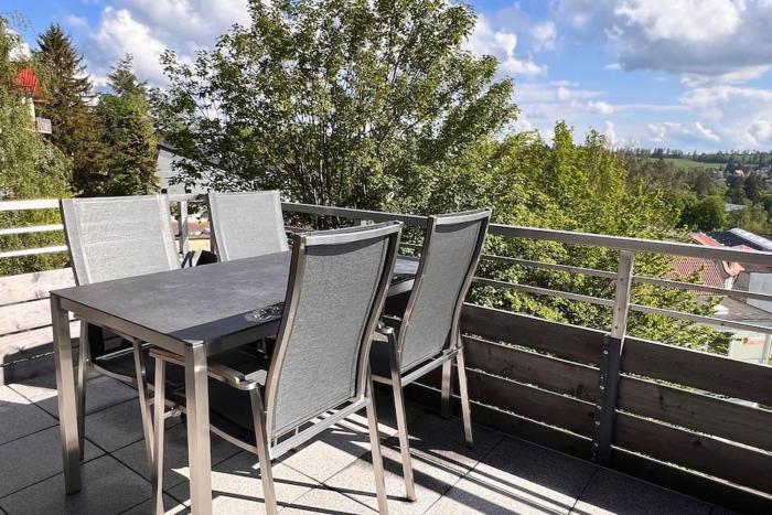 Ferienwohnung Aussichts-Punkt mit Wärmekabine und Traumblick