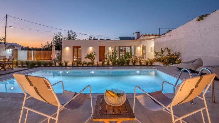 Superior Argilos Cottage Private Pool - 300m From the beach