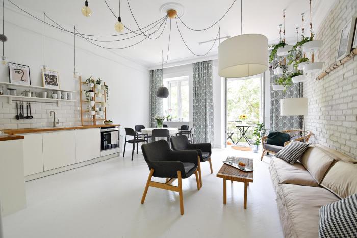 White Boho Apartment