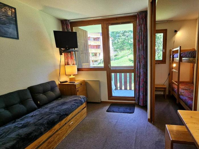 Studio pour 4 pers. proche pistes, balcon, animaux admis - Vallandry - FR-1-757-107