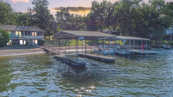 Family Vacation on the lake water toys king bed