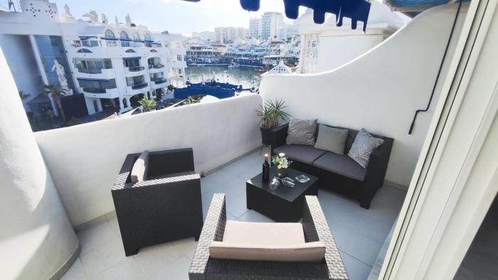 Apartment in Puerto Marina with beautiful views of the Sea and the Boats