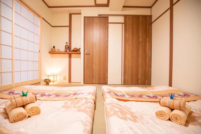 日本橋车站7号出口零距离三室一厅日式电梯公寓房道顿堀黑门市场徒步2分钟