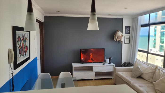 Apartamento com vista p Mar, e Piscina na Cobertura do Prédio