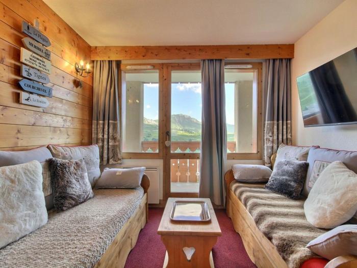 Charmant appartement pour 5 personnes avec balcon à Belle Plagne - FR-1-455-257