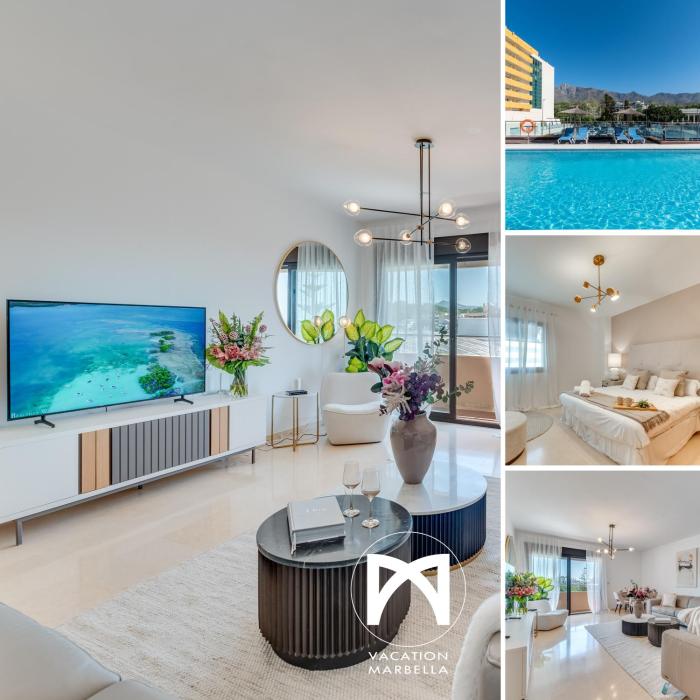 VACATION MARBELLA I The Sunrise Golden Mile Flat, Next to Convention Center, Recently Refurbished, Prime Location, 300m to the BEACH