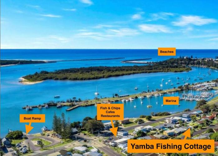 Yamba Fishing Cottage Haven Wifi boat parking