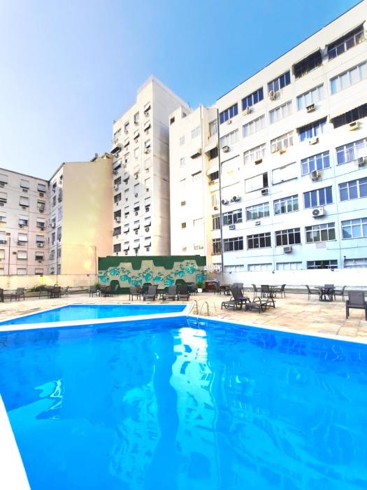 Flat - Melhor localização em Copacabana com vista para o Cristo e Estacionamento