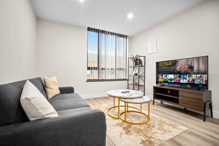 Modern Apartment - City Centre - 2 Bedrooms - Wifi - Netflix - Jewellery Quarter 9AH