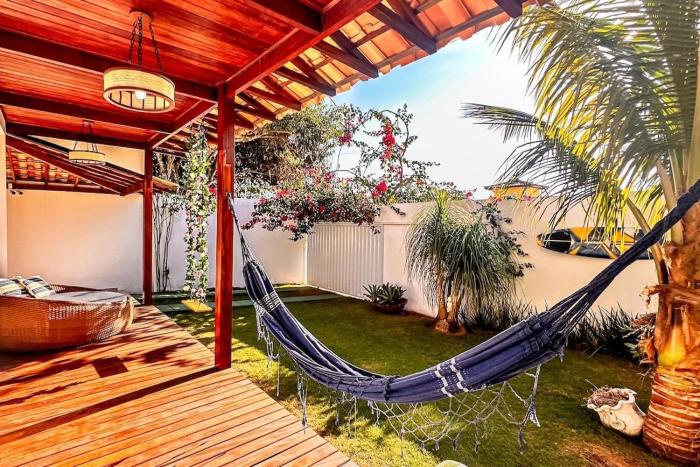 Casa com área gourmet e rede