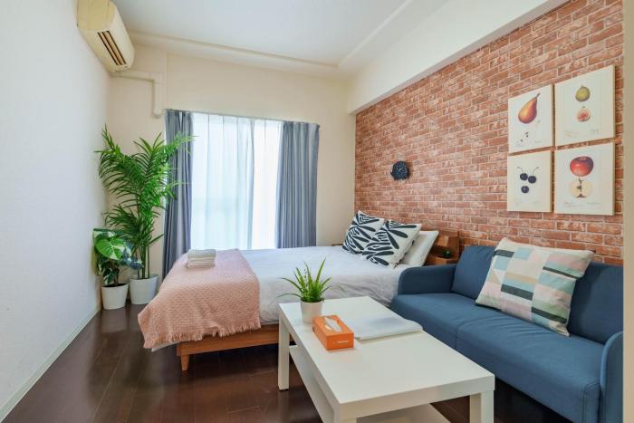 黒門市場徒歩5分 通天閣難波エリア徒歩圏内 トイレと浴室付き まるまる貸切 エレベーター 304