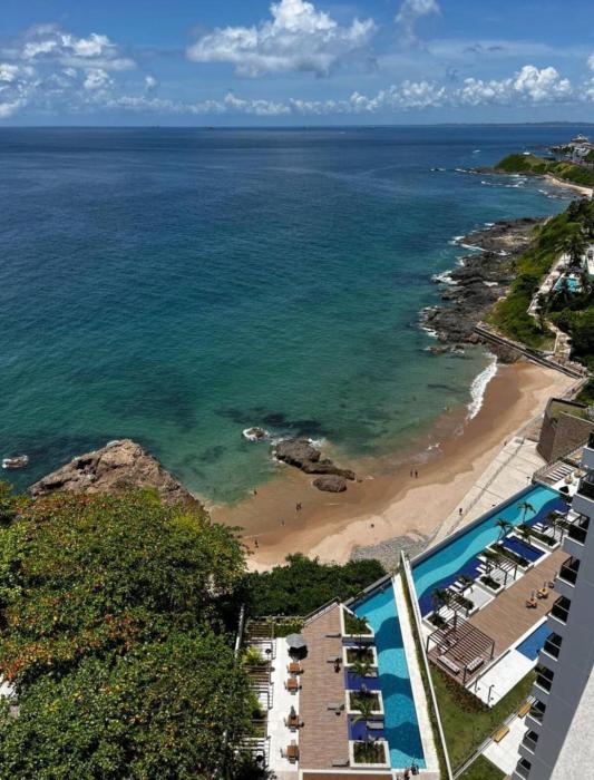 Apartamento alto padrão Salvador BC1309 Pé na Areia Vista Mar Barra Ondina