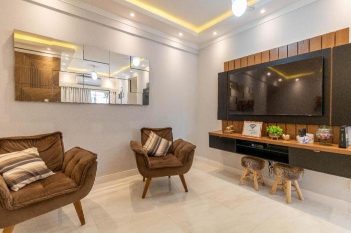 Apartamento moderno com piscina na praia do forte