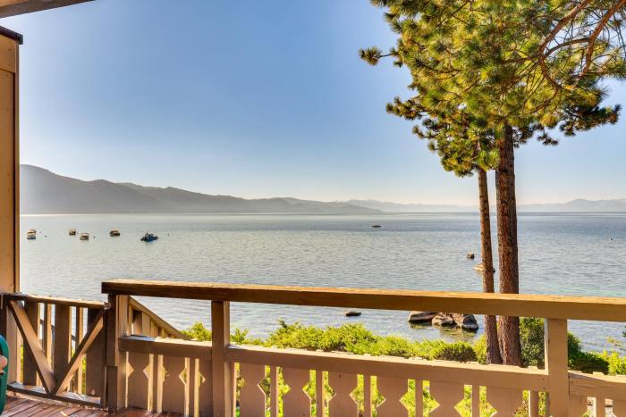 Lake Tahoe Gem with Furnished Deck and Water Views!