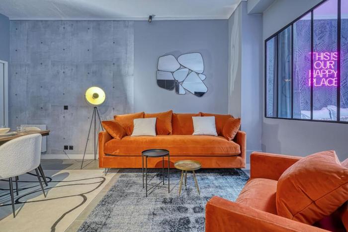 Appartement chic industriel Paris 2ème