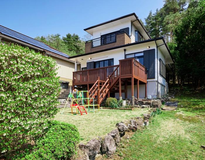 AOKI 富士河口湖眺望 BBQ送迎ok 貸切大型別荘