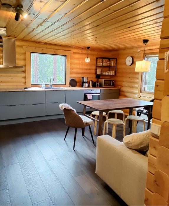 Ylläs Valokki - sauna, fireplace, Ylläs view