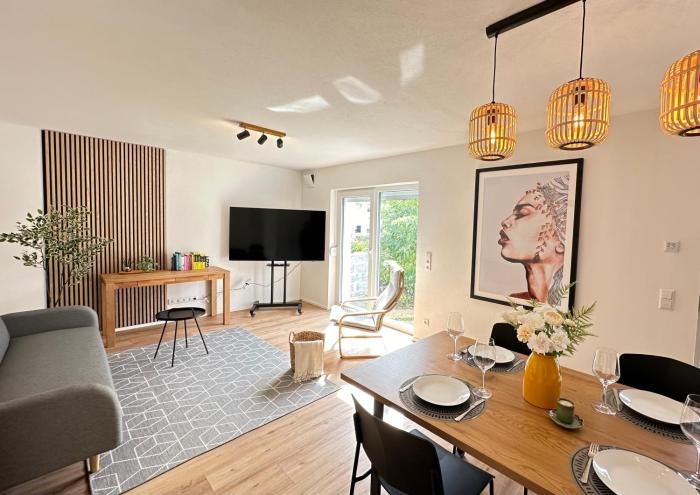 AB2 Luxuriöse EG-Wohnung mit Gartenblick & Garage I 3 Min zur S-Bahn I Nähe Messe Stuttgart