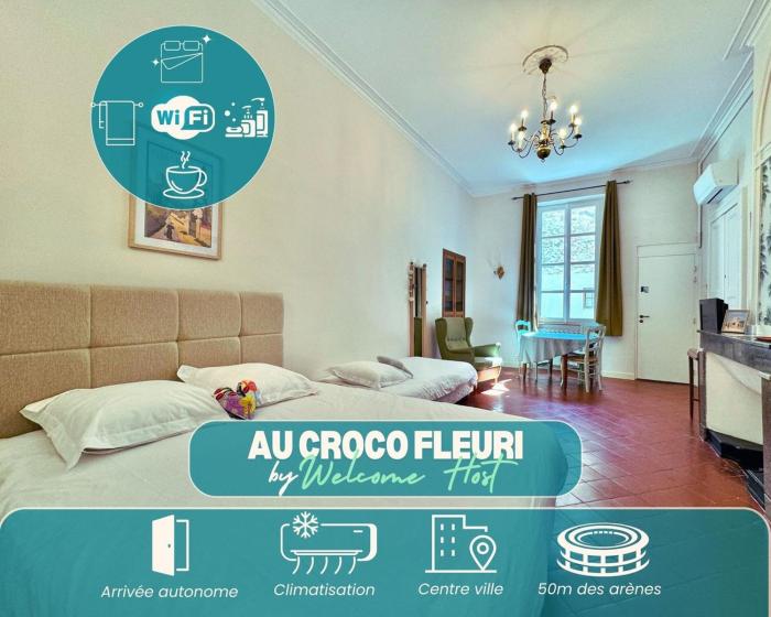 Au Croco fleuri, 50m des arènes, terrasse