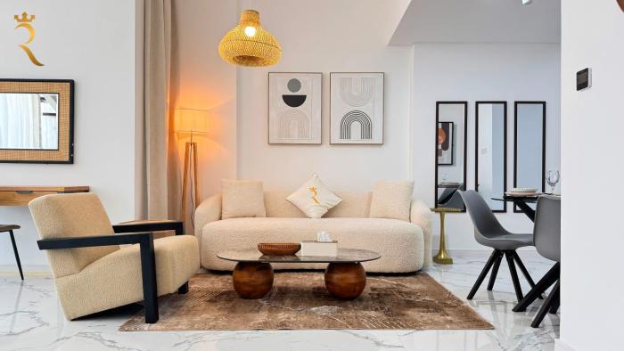 2BR Masdar City - Serene Eco Stay with Pool