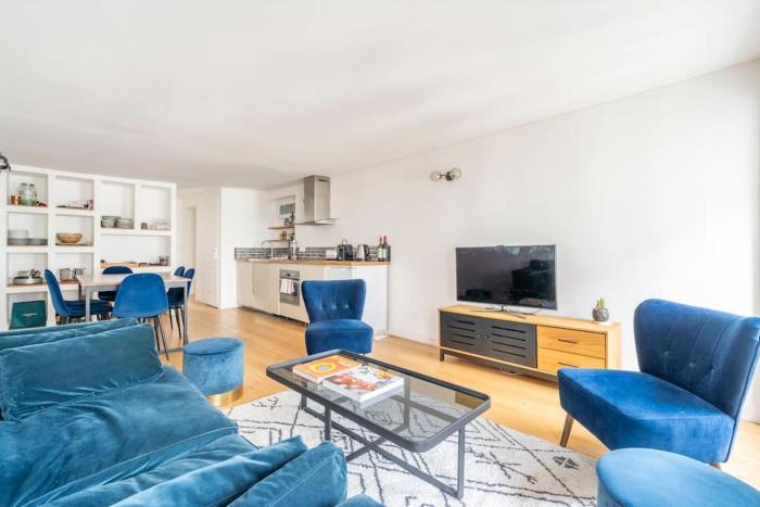 Apt moderne rénové et spacieux, au cœur de Paris