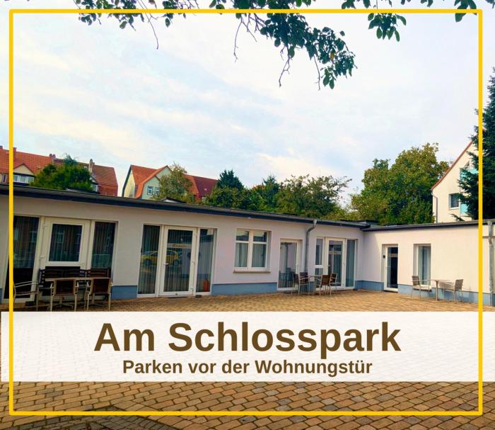 FeWo Urban Gotha - Apartment Orangerie - Am Schlosspark- Parken an der der Tür- Barrierefrei, 900 Meter zum Bahnhof - Wallbox