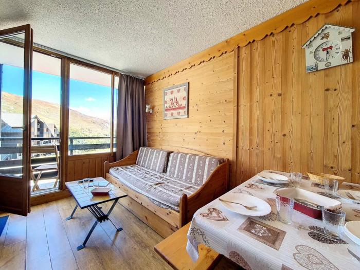 Résidence Villaret - Appartement lumineux · Départ et retour skis aux pieds · Balcon MAE-2294
