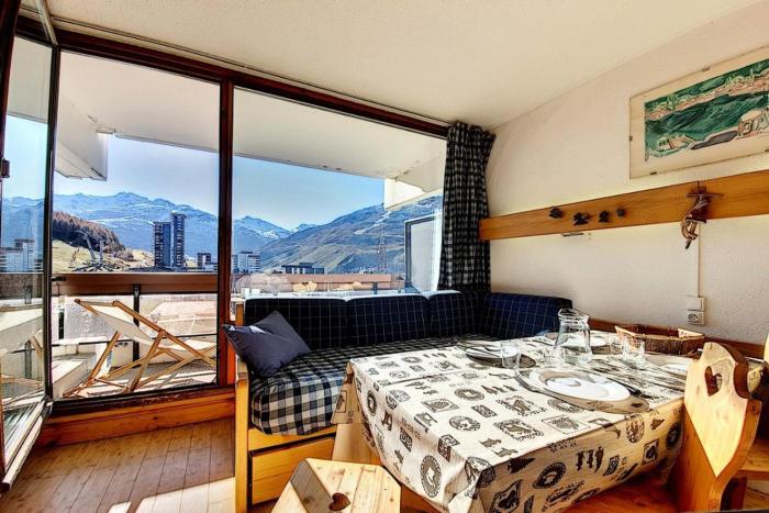 Résidence Chaviere - Studio lumineux · Départ et retour ski aux pieds · Balcon vue sur pistes MAE-3534