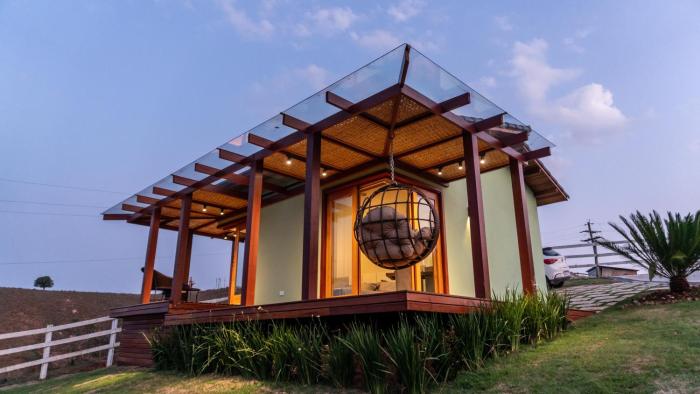 Cabana com Banheira e Vista de Montanhas em Cunha