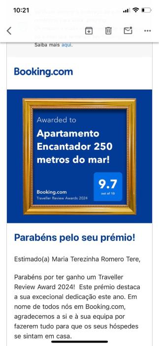 Apartamento Encantador 250 metros do mar!