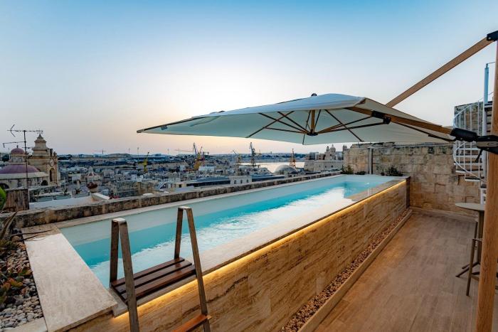 Moon Malta Boutique Stay with Rooftop Pool & Sea Views of Valletta, Grand Harbour & Three Cities