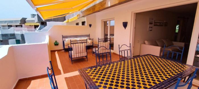 Blue & Yellow Penthouse with Terrace at Balaia Mar