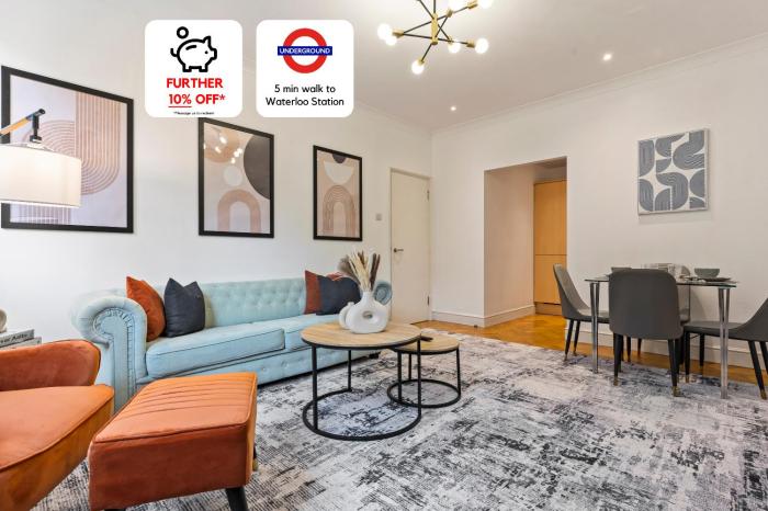 Waterloo - Modern & Spacious - Ideal for Business Workers and Families - 15 min walk from London Eye