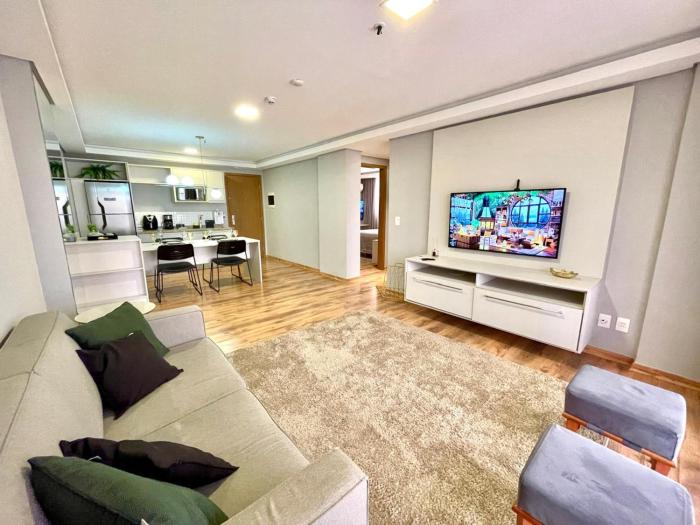 Flat Completo e Aconchegante com 2 Quartos Privado