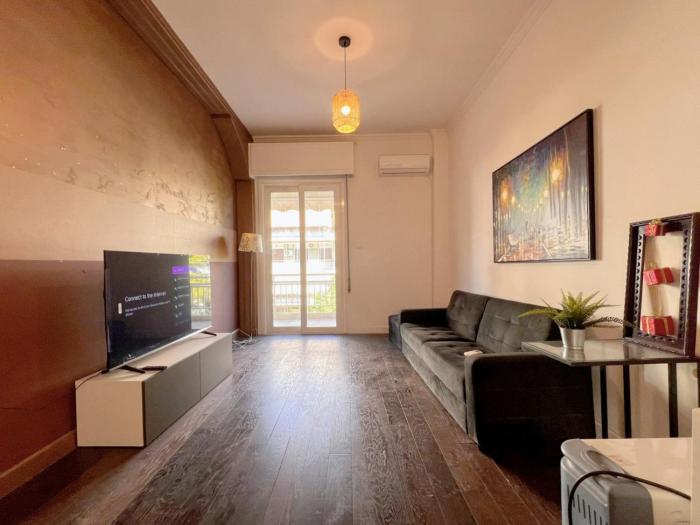 WSD Piraeus Cozy 2BD Apt with City View Balcony Near Neo Faliro Subway