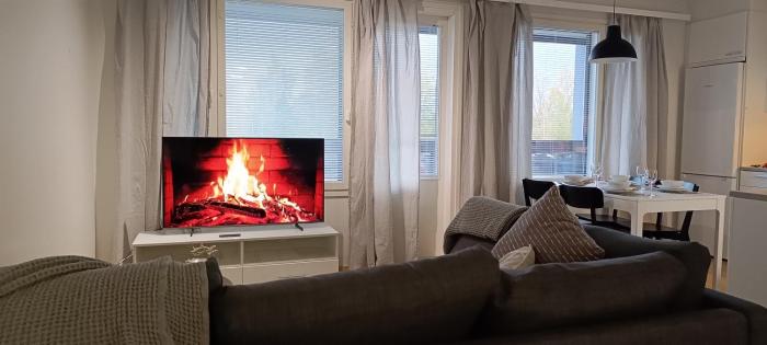 Bright and Cozy Apartment with Private Sauna And Parking